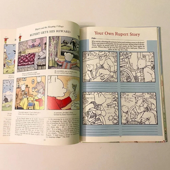 Vintage 1988 Rupert Daily Express Annual  Book Hardcover - Picture 15 of 16